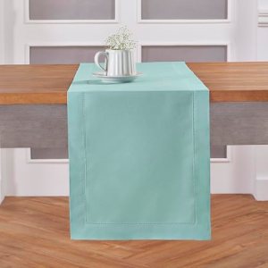 Solino Home Cotton Linen Table Runner 108 Inches Long