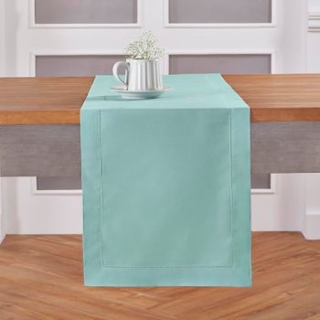 Solino Home Cotton Linen Table Runner 108 Inches Long