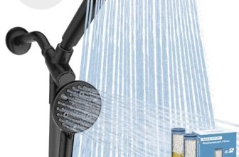 MakeFit Dual Filtered Rain Shower Head Combo