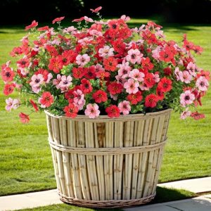 Artificial Fake Mums Flowers for Outdoor Spring Summer Decor
