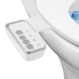 Bidet Attachment for Toilet，Non-Electric Dual Nozzle Hygienic Bidets，Self Cleani