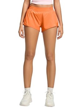 MCEDAR Women’s Running Shorts Low Waisted 2.5″，Lightweight Active Workout Quick