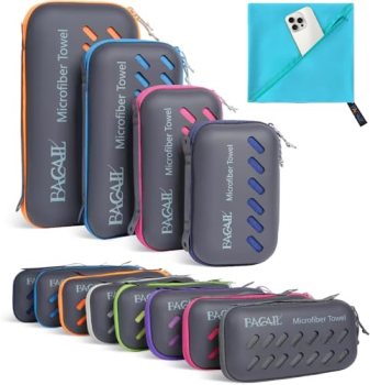 BAGAIL Camping Towel with EVA Case