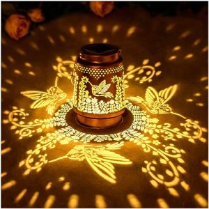 Hummingbird Solar Lanterns Outdoor Waterproof Hanging Solar Lights Hummingbird G