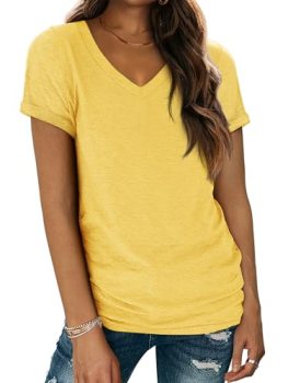 Womens Tops Basic Tees t-Shirts Trendy Fashion Cruise Comfy Workout Casual Summe