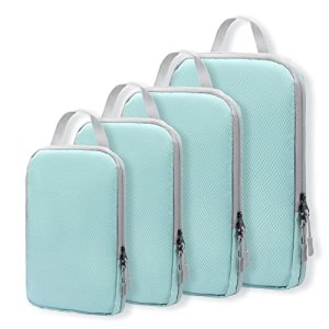 WOOMADA Compression Packing Cubes for Suitcases Travel Essentials 4 Set Expandab
