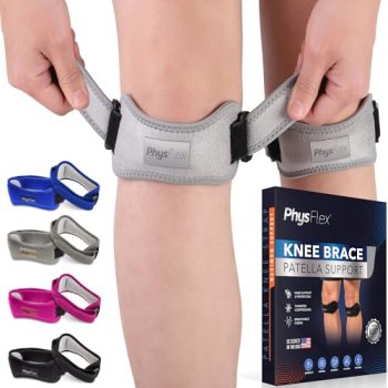 PhysFlex 2 Pack Patella Knee Brace – Knee Support and Pain Relief