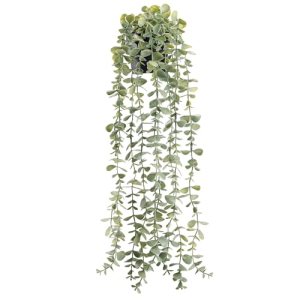 Der Rose 1Pcs Fake Plants Hanging Artificial Potted Faux Eucalyptus Plants for M