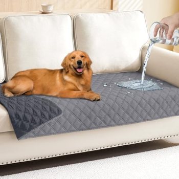 Smiry Waterproof Couch Covers for Dogs Washable