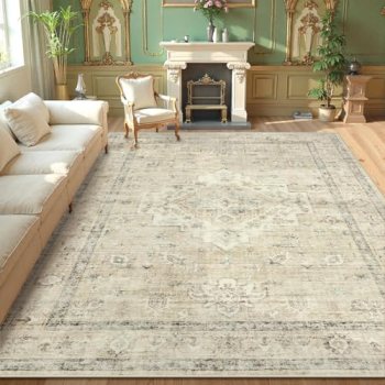 LIVEBOX Washable Area Rug 9×12 Rugs for Living Room Bedroom