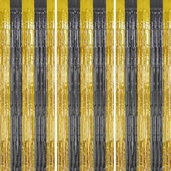 DECOCKRAT 3 Pack Foil Fringe Backdrop