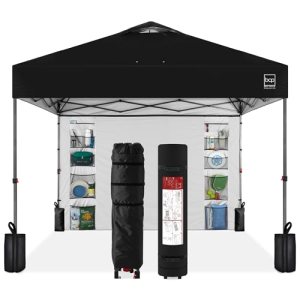 Best Choice Products 10x10ft Pop Up Canopy Tent with Sidewall