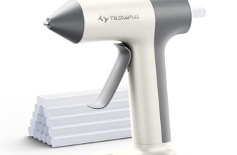 Tilswall Cordless Glue Gun, 4V Fast Preheating Hot Glue Gun with 20pcs Premius G