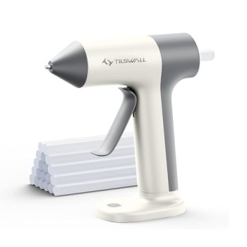 Tilswall Cordless Glue Gun, 4V Fast Preheating Hot Glue Gun with 20pcs Premius G