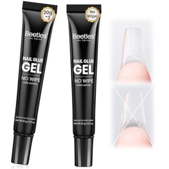 Beetles Solid Nail Glue Gel 2Pcs 20g for Nail Tips