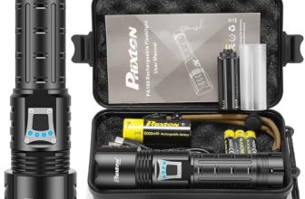 PHIXTON Rechargeable Flashlights High Lumens 100000 Super Bright Long Range 3280