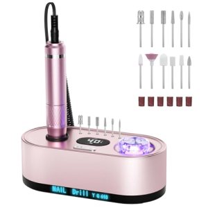 JOSGLOI 40000RPM Electric Nail File Drill Professional Kit