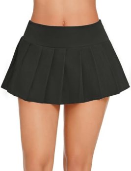 Avidlove Pleated Mini Skirt Sexy Short Skirts Low Rise Y2K Skirt for Women Gray