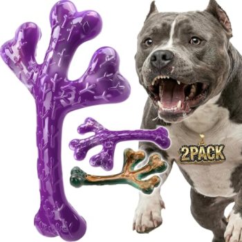 Frienhund 2 Pack Indestructible Dog Chew Toys for Aggressive Chewers