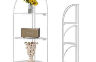 Crofy Foldable 3 Tier Corner Shelf