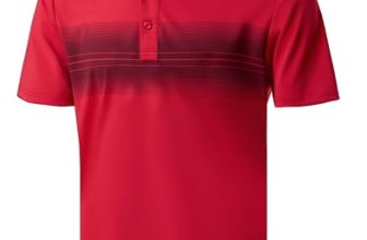 Men’s Golf Shirts Dry Fit Moisture Wicking Performance Short Sleeve Collared Pol