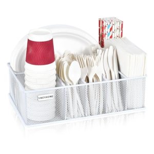VIKEYHOME Paper Plate Organizer