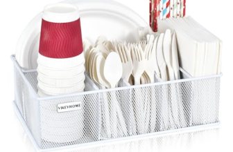 VIKEYHOME Paper Plate Organizer