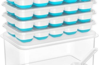 DOQAUS Ice Cube Tray with Lid and Bin