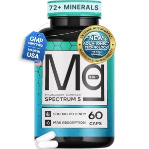 Spectrum 5 Magnesium | 5-in-1 Complex + 72 Trace Minerals for Enhanced Absorptio