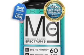 Spectrum 5 Magnesium | 5-in-1 Complex + 72 Trace Minerals for Enhanced Absorptio