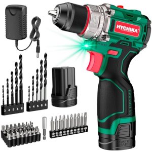 HYCHIKA Drill Set, True Brushless Power Drill Driver 16.8V Cordless Compact Dril