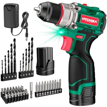 HYCHIKA Drill Set, True Brushless Power Drill Driver 16.8V Cordless Compact Dril