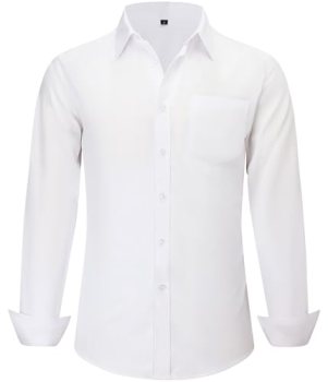 CIGENU Long Sleeve Dress Shirts for Men