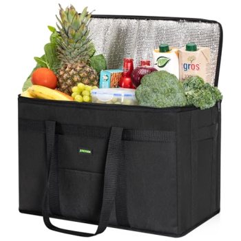 JUNGYOON Heavy-Duty Insulated Grocery Bags & Insulated Bag-Collapsible Cooler Ba