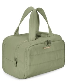 BAGSMART Travel Toiletry Bag, Lightweight Large Wide-open Travel Bag for Women