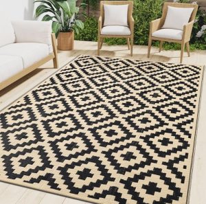 Smiry Waterproof Outdoor Rug 5×8 ft