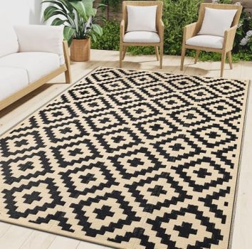 Smiry Waterproof Outdoor Rug 5×8 ft