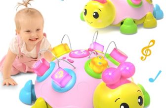 Holaxander Baby Musical Ladybug Crawling Toys