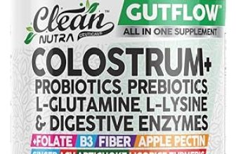 Clean Nutraceuticals Colostrum Supplement Capsules Probiotics Pills Prebiotics