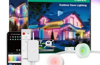 EDISHINE 60ft Permanent Outdoor Lights