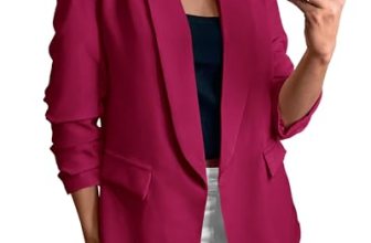 KIRUNDO Womens Blazer 2026 Spring Fall Bussiness Casual Long Sleeve Open Front W