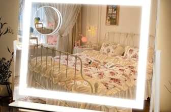 FENNIO Vanity Mirror with Lights 22”x18” Makeup Mirror with Lights