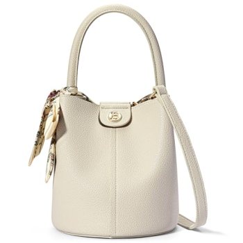 BOSTANTEN Small Crossbody Bags for Women Vegan Leather Mini Bucket Handbag Remov