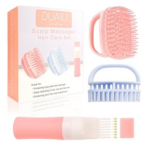 DUAIU Hair Oil Applicator with 2PCS Scalp Massager