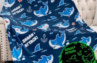 Jekeno Shark Glow in The Dark Blanket Gifts for Girls Boys Christmas Birthday Ki