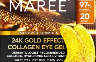 MAREE 24k Gold Glow Under Eye Gels for Dark Circles and Puffiness