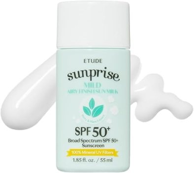 ETUDE Sunprise Sunscreen Mild Sun Milk SPF 50+ / PA++++ (55ml) | Sebum-free