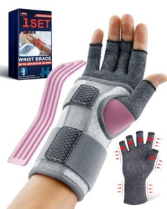 FEATOL Compression Arthritis Glove with Wrist Brace