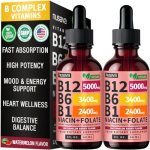 (2 Pack) Vitamin B12 and B6 Liquid Drops