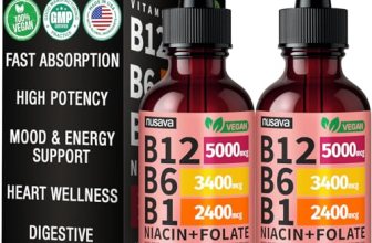(2 Pack) Vitamin B12 and B6 Liquid Drops